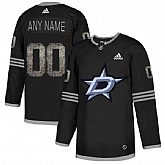 Customized Men's Stars Any Name & Number Black Shadow Logo Print Adidas Jersey